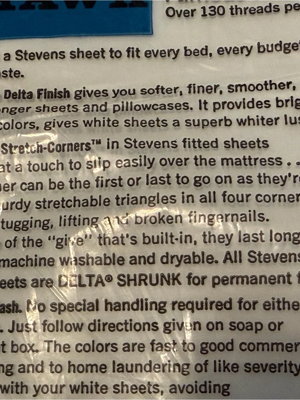🆕 Stevens Mohawk NOS pure white double/Full fitted sheet 100% cotton fine muslin